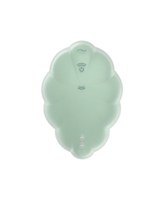 Stimulateur clitoridien par onde de pression sans contact et par vibration USB vert menthe, Cloud Dancer Satisfyer 